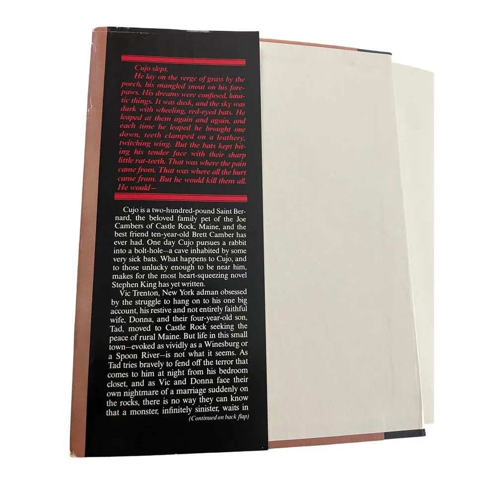 Cujo Stephen King 1981 Hardcover Viking Penguin First Edition Horror Novel Great